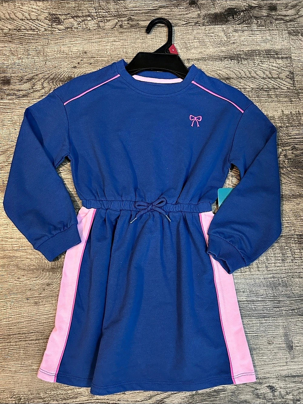 Wonder Nation Girls Size 10 Blue & Pink Dress